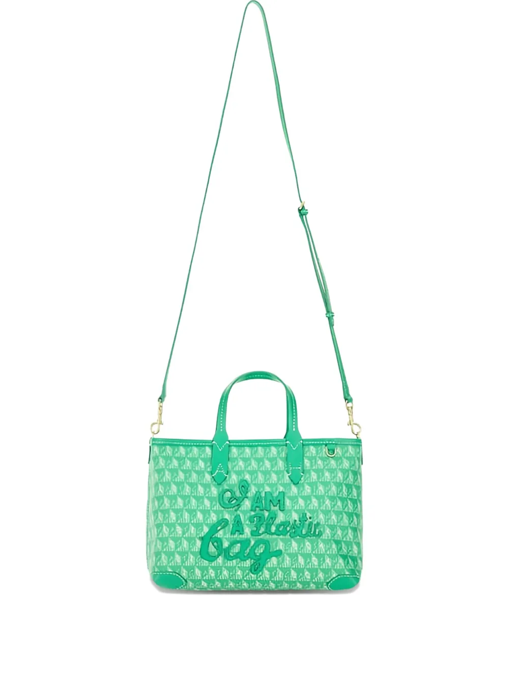 Anya Hindmarch Xs I Am A Plastic Bag Tote Bag In Green