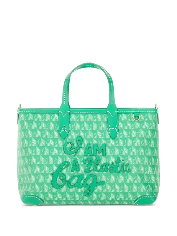 Anya Hindmarch I Am A Plastic Bag ハンドバッグ XS | グリーン