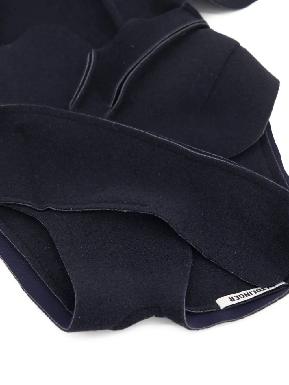 Ottolinger Vilten top met uitgesneden details Blauw