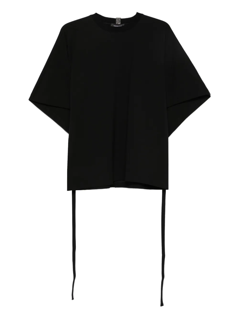 Fabiana Filippi drawstring t-shirt | Black | Image 1