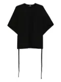 Fabiana Filippi drawstring t-shirt - Black