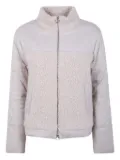 D.Exterior teddy-panelled quilted jacket - Neutrals