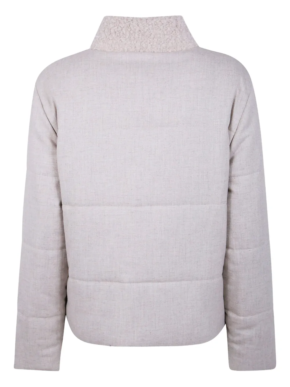D.Exterior teddy-panelled quilted jacket | Jaqueta de matelassê | Image 2
