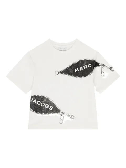 Marc Jacobs Kids zip graphic T-shirt