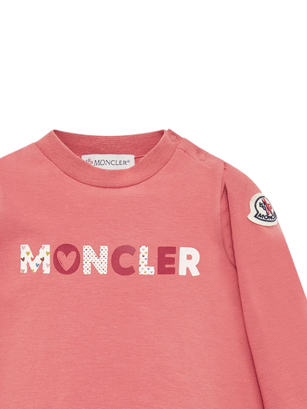Moncler Enfant Top met logo Roze