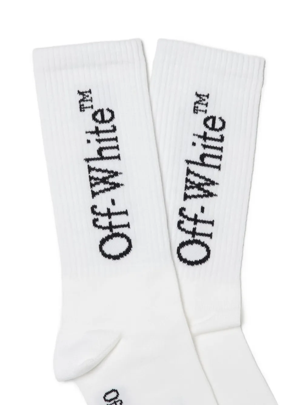 Off-White Kids Sokken met geborduurd logo Wit