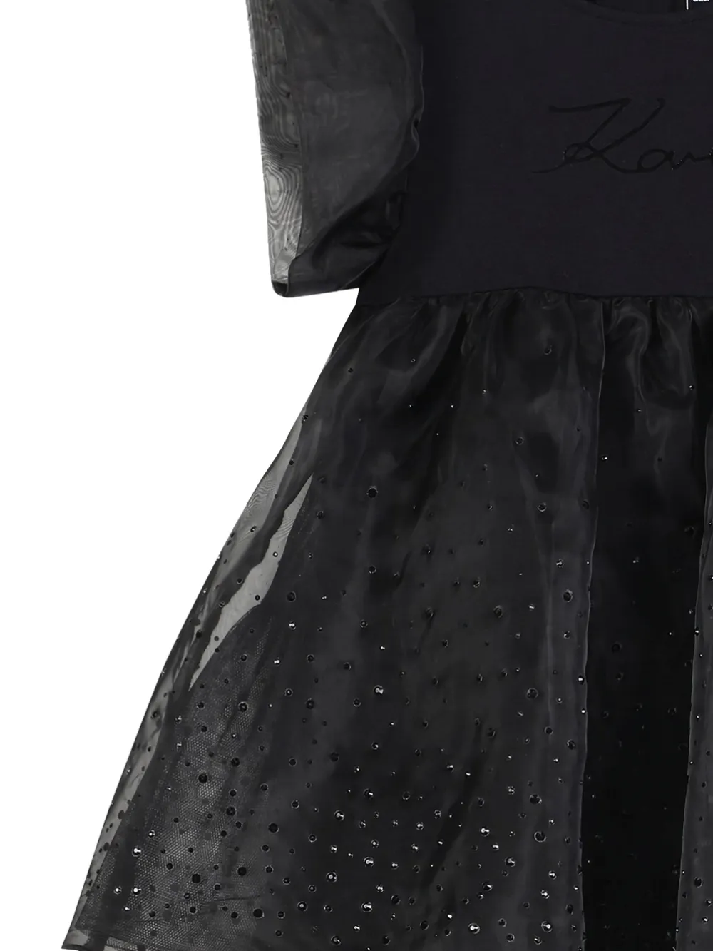 Round-Neck Puff-Sleeve Dress