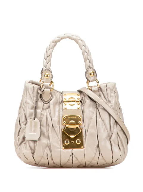 Miu Miu Pre-Owned 2010 Matelasse Lambskin satchel