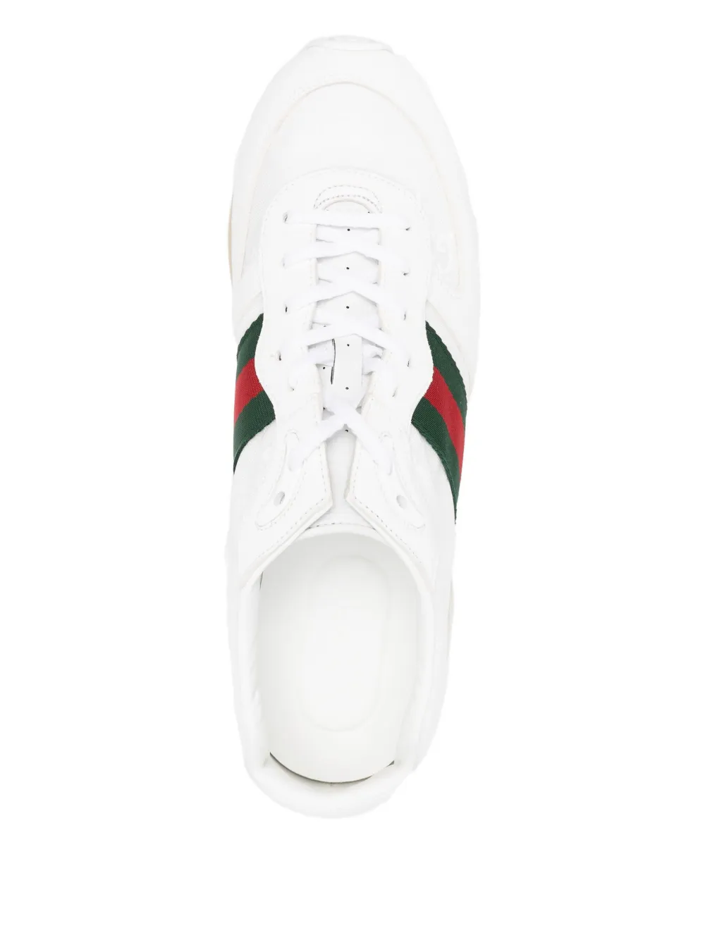 Gucci leather stripe sneakers White