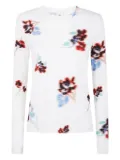 Paul Smith floral-print long-sleeve top - White