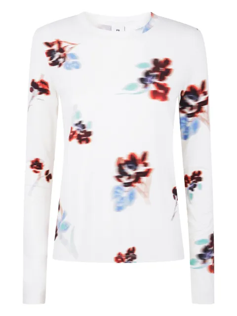 Paul Smith floral-print long-sleeve top