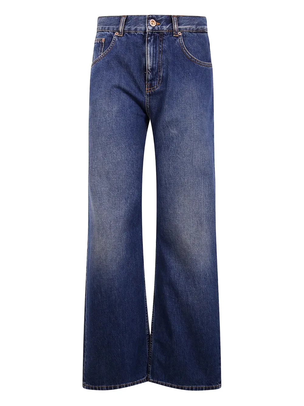 Aspesi Patch-detail Cotton Jeans In Blue