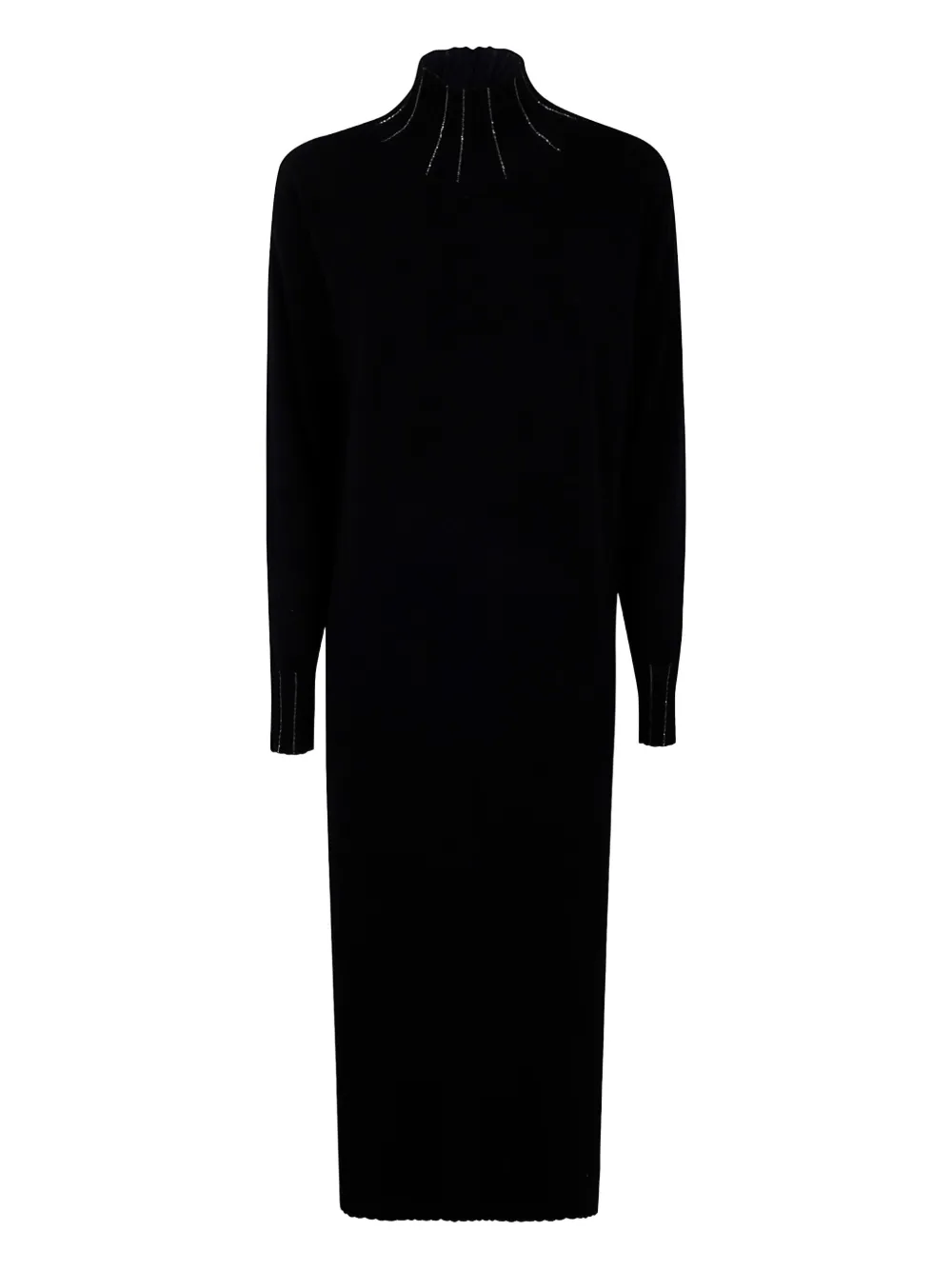 Fabiana Filippi mock-neck embellished midi dress | Black | Image 1
