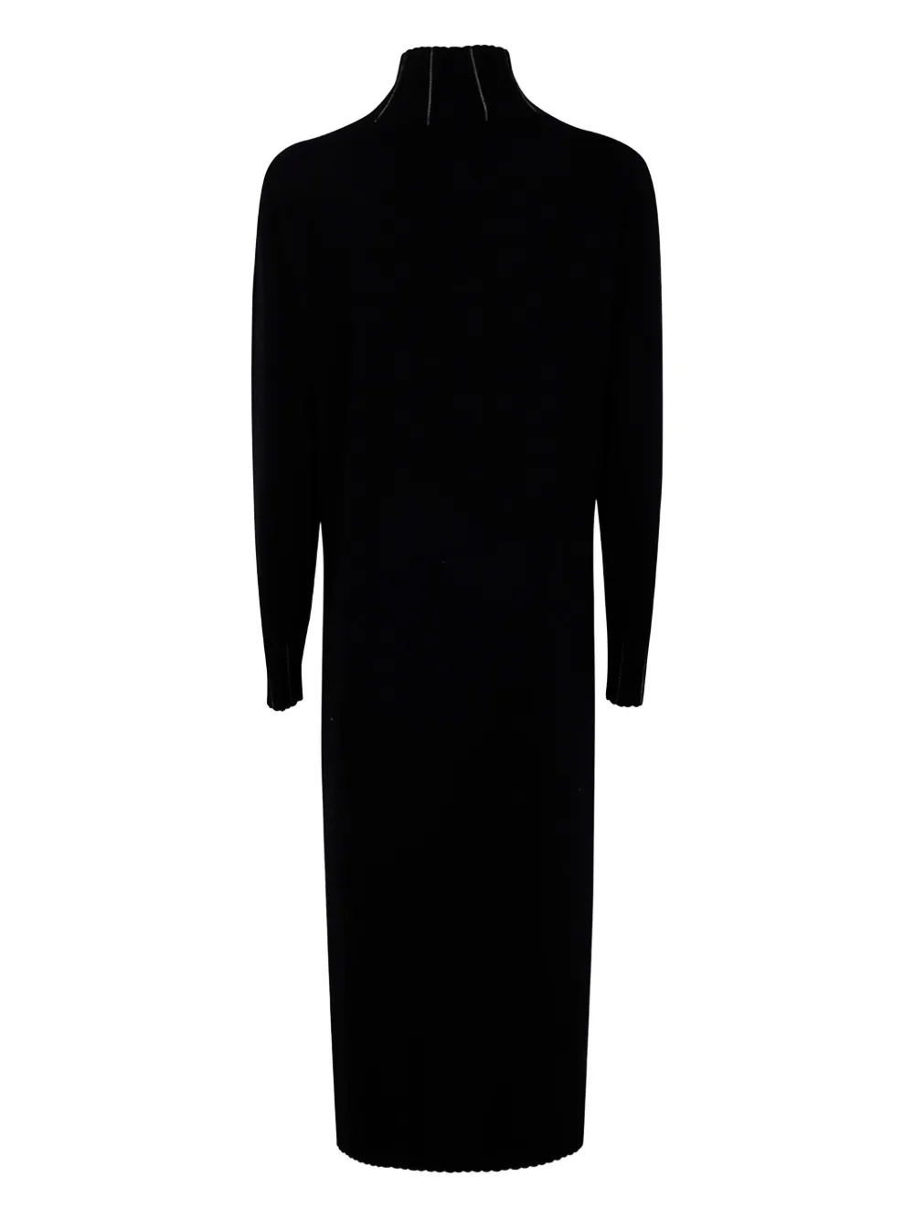Fabiana Filippi mock-neck embellished midi dress - Zwart
