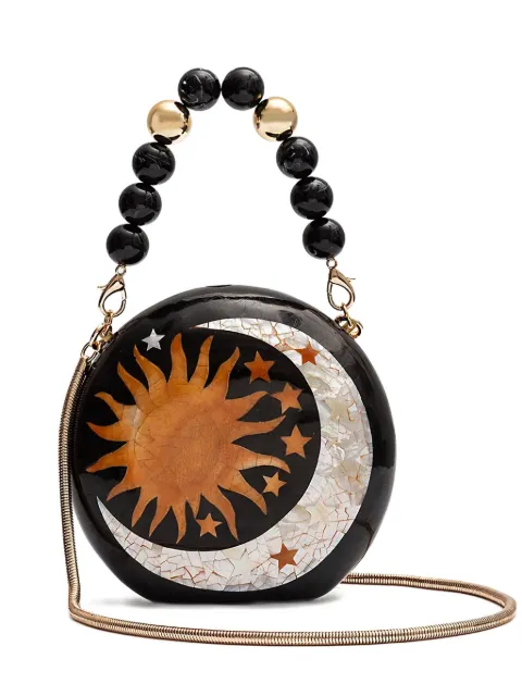 Isla Cosmic beaded mini clutch bag