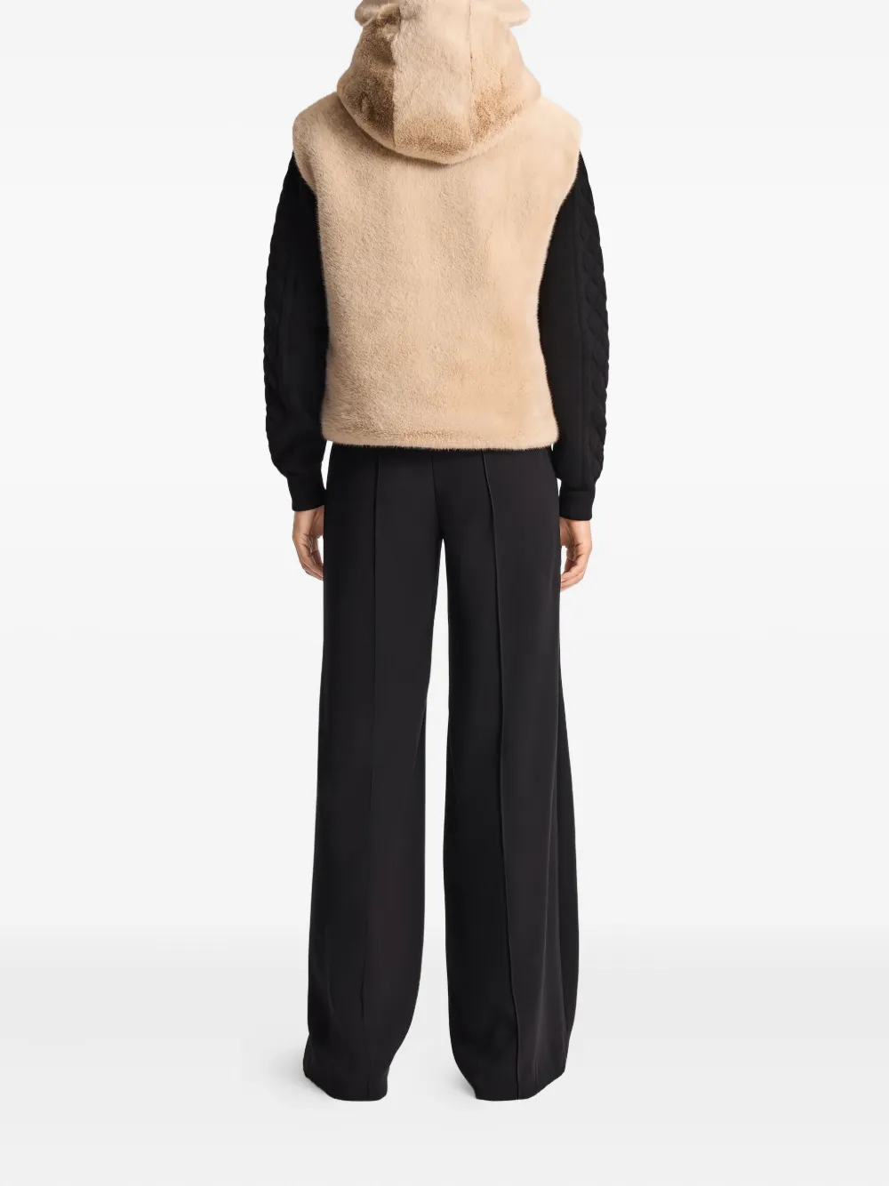 Fusalp Paula Alpine Faux-fur Gilet In Neutral