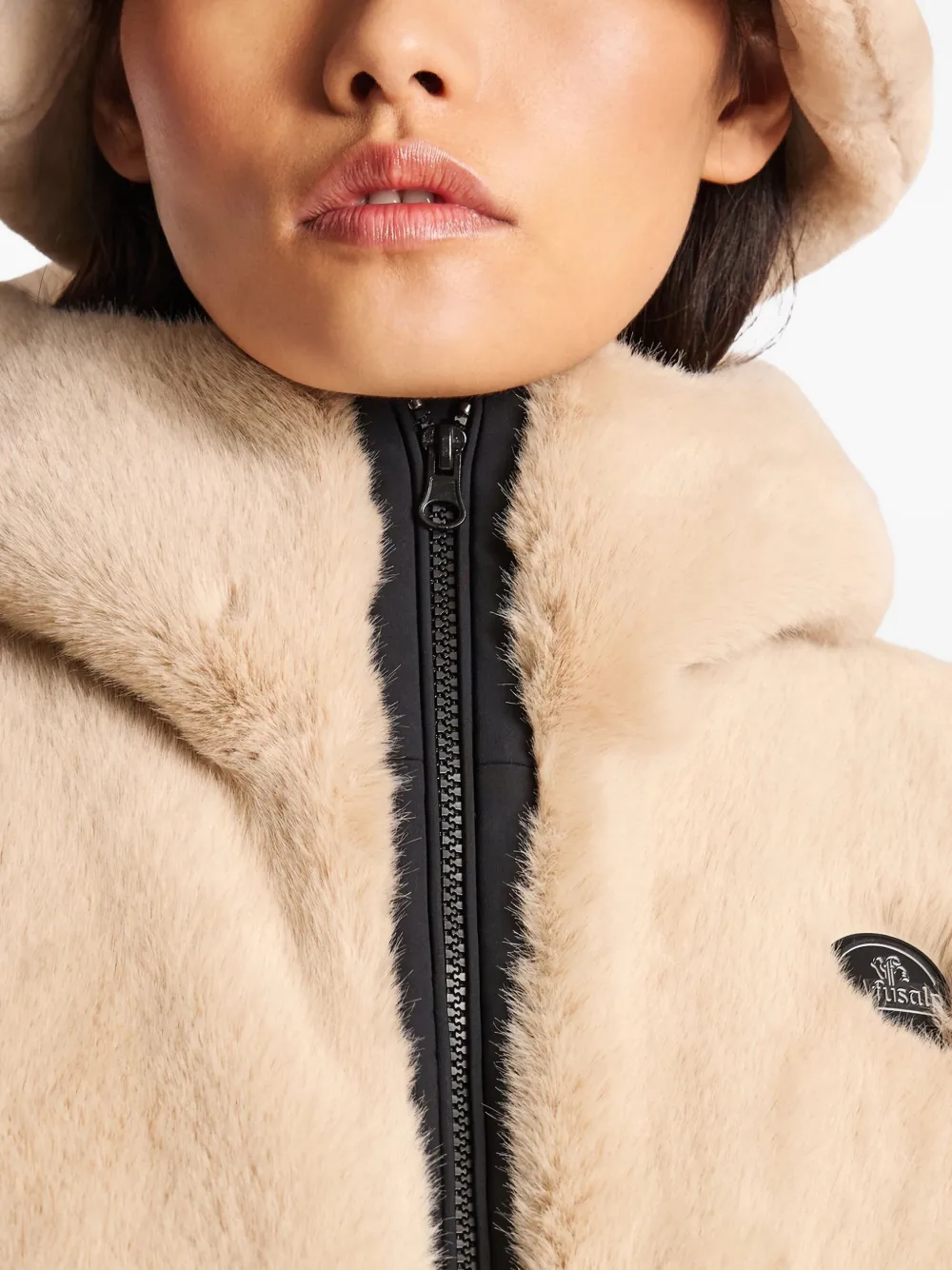 Fusalp Paula Alpine Faux-fur Gilet In Neutral