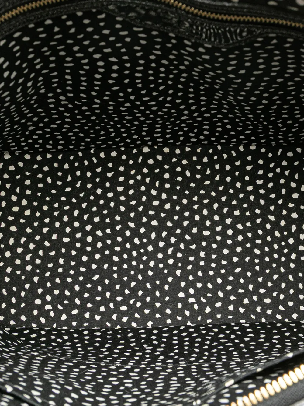 Pre-owned Louis Vuitton 2012 Yayoi Kusama Monogram Infinity Dots Lockit Mm Handbag In Black