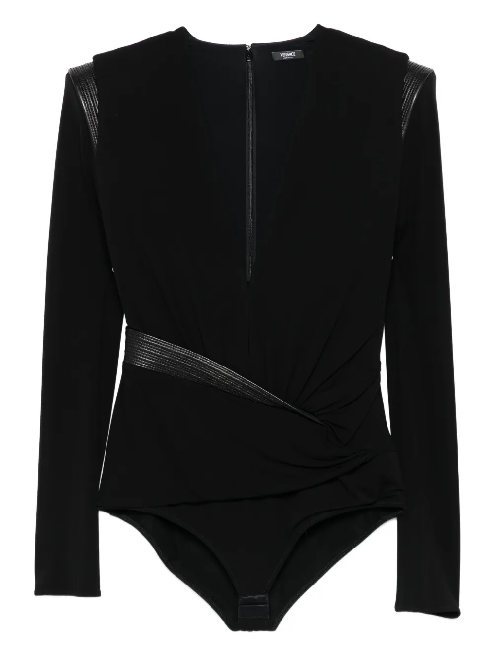 Versace V-neck bodysuit | Black | Image 1