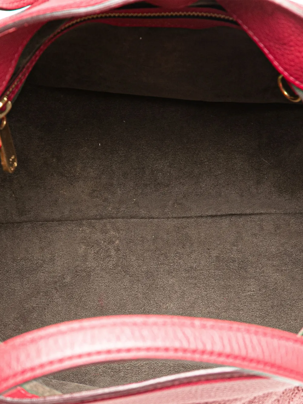 Pre-owned Louis Vuitton 2011 Monogram Mahina Cirrus Pm Handbag In Red
