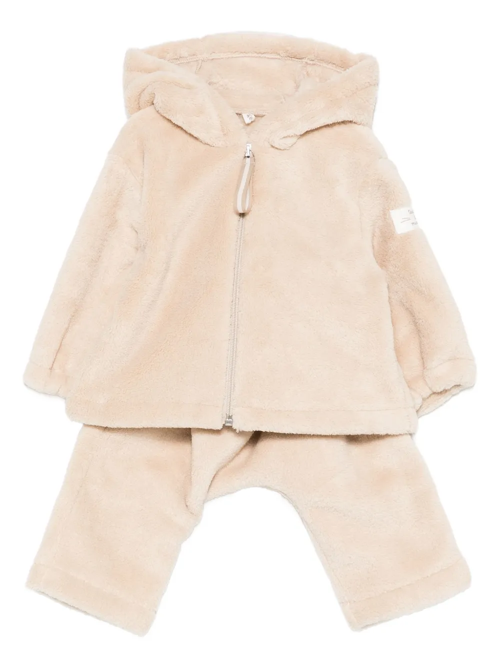 TEDDY & MINOU hooded fleece tracksuit set | Neutrals | Image 1