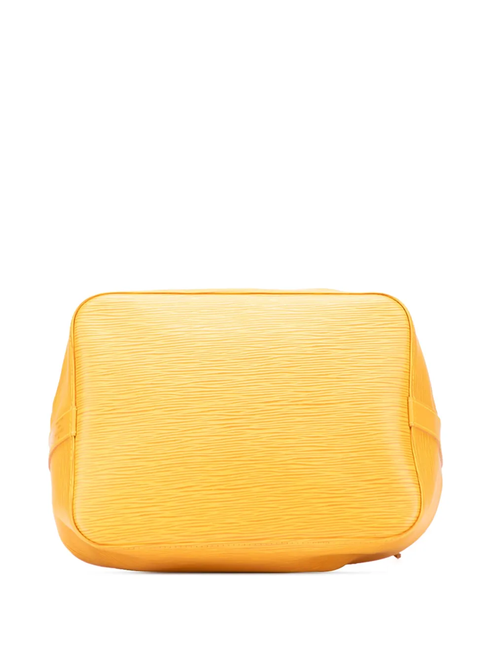 Pre-owned Louis Vuitton 1996 Epi Petit Noe Bucket Bag In Yellow