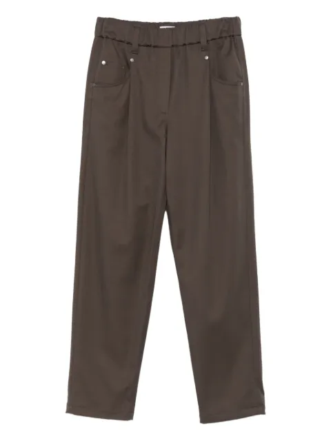 Brunello Cucinelli pleated-front five-pocket trousers