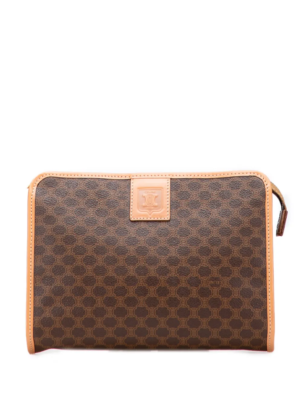 Celine Pre-Owned 2013 マカダム コーテッドキャンバス クラッチバッグ | ブラウン | Image 1