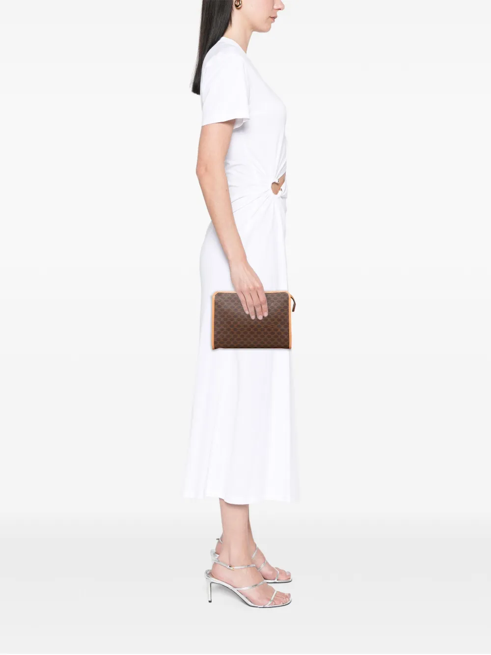 Celine Pre-Owned 2013 マカダム コーテッドキャンバス クラッチバッグ | プレオウンド | Image 2