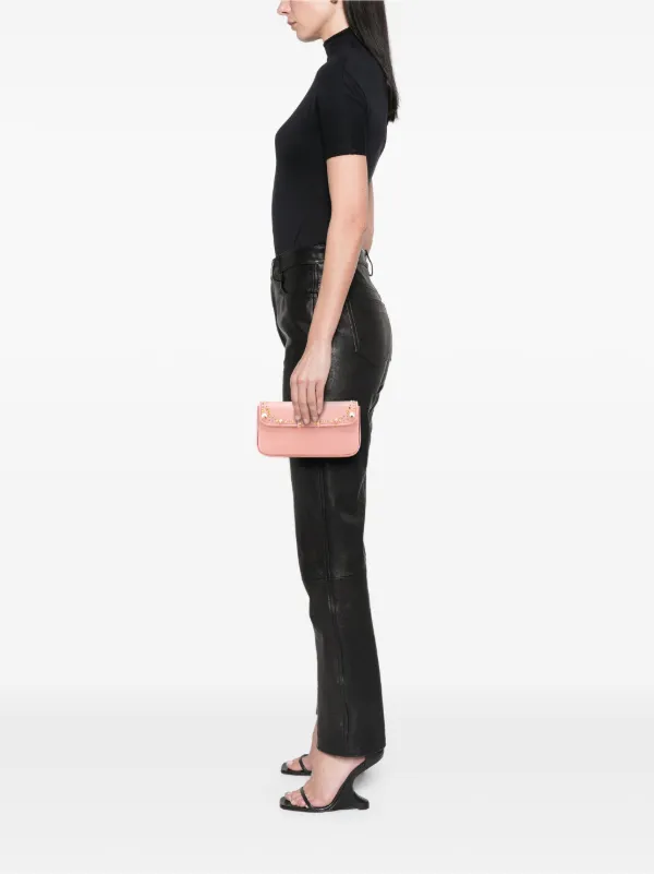 Miu Miu Pre-Owned 2010-2025 Goatskin Madras Crystal Studded