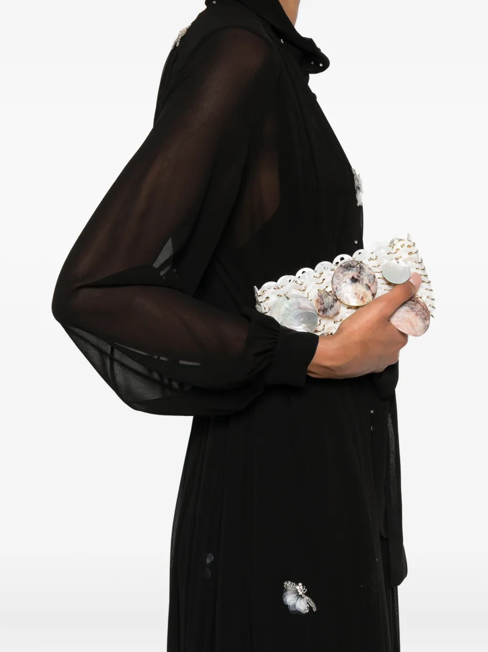 Forte Forte Embellished Midi Day Dress In Black