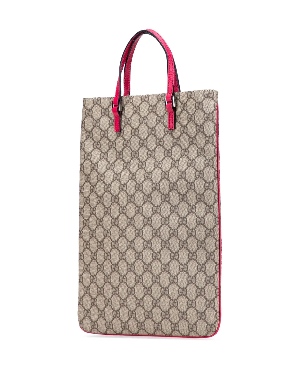 Pre-owned Gucci 2016-2025 Gg Supreme Tote Bag In Brown