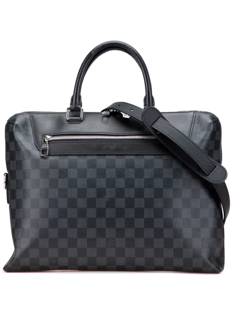 Louis Vuitton Pre-Owned Portadocumenti Porte Documents Jour in tela Damier Graphite 2019