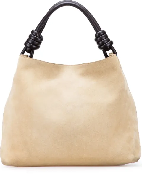 Loewe Pre-Owned 2015 Small Suede Flamenco Knot hobo bag