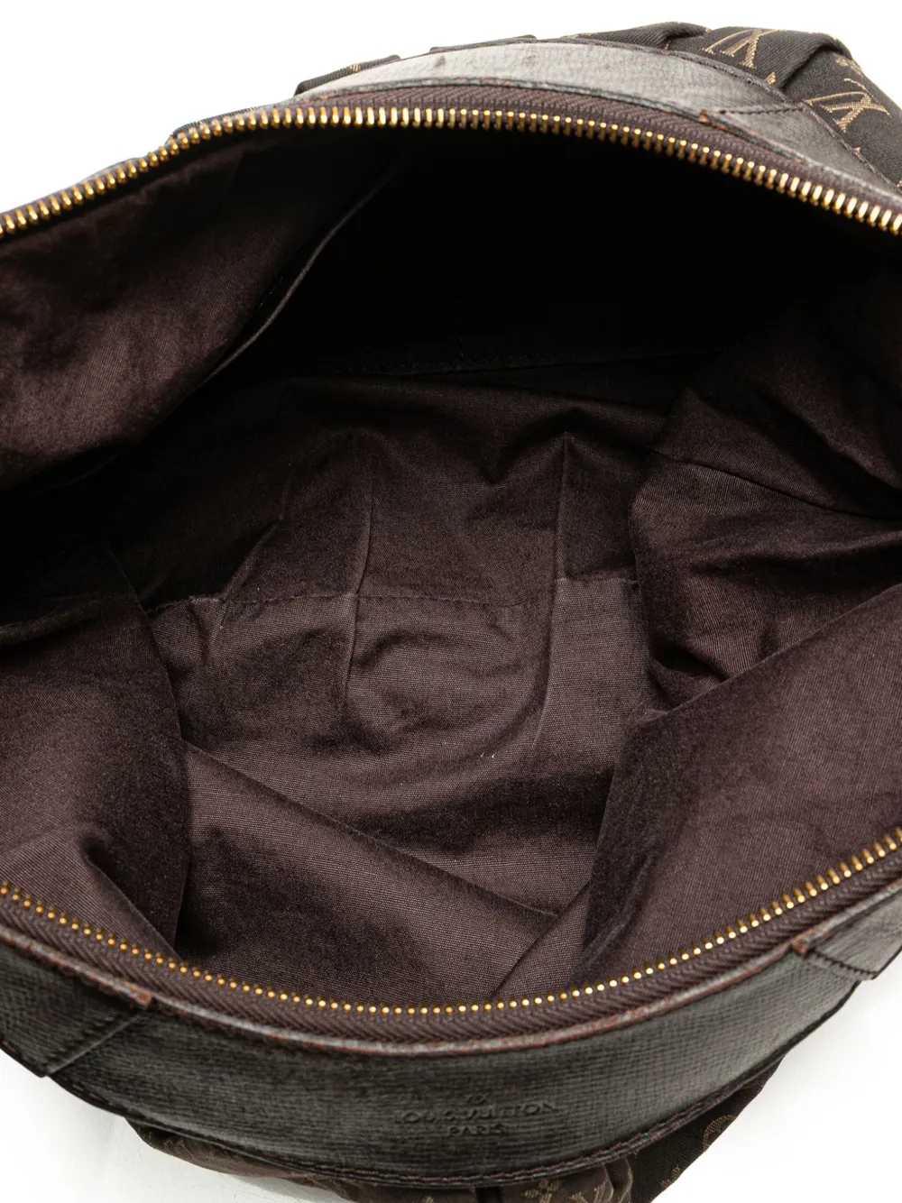 Pre-owned Louis Vuitton 2011 Monogram Mini Lin Rhapsody Mm Crossbody Bag In Brown