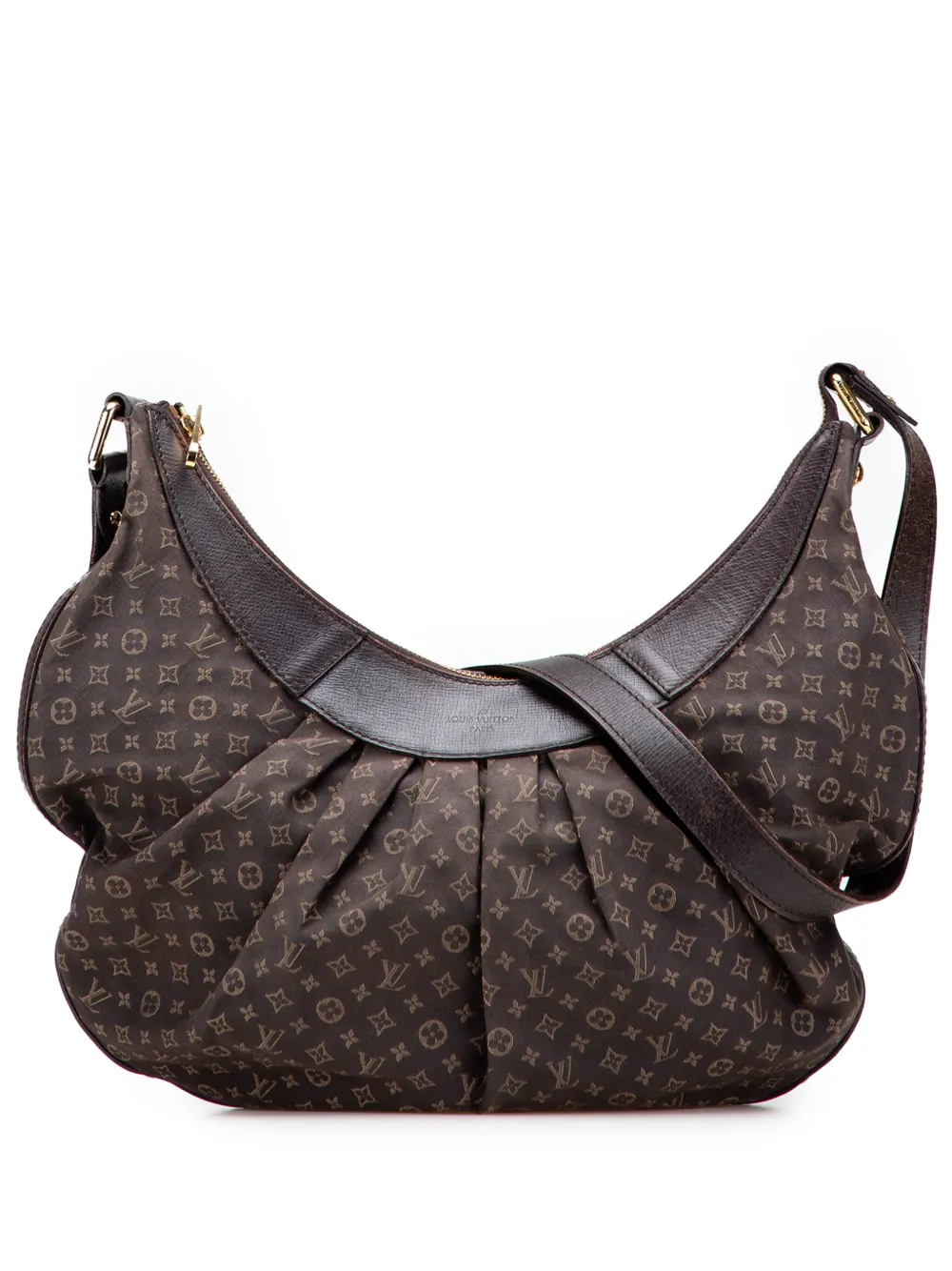 Pre-owned Louis Vuitton 2011 Monogram Mini Lin Rhapsody Mm Crossbody Bag In Brown