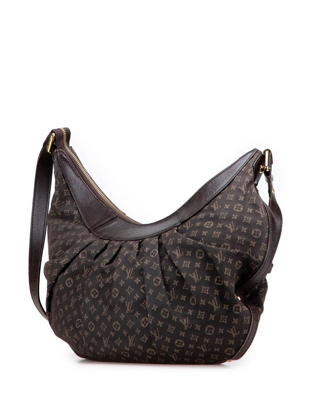 Pre-owned Louis Vuitton 2011 Monogram Mini Lin Rhapsody Mm Crossbody Bag In Brown