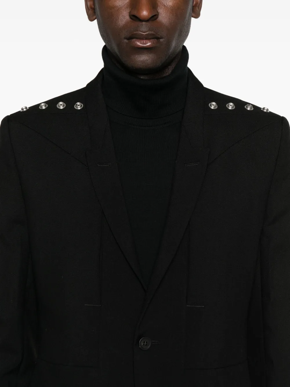 Rick Owens Single-breasted Blazer In Black