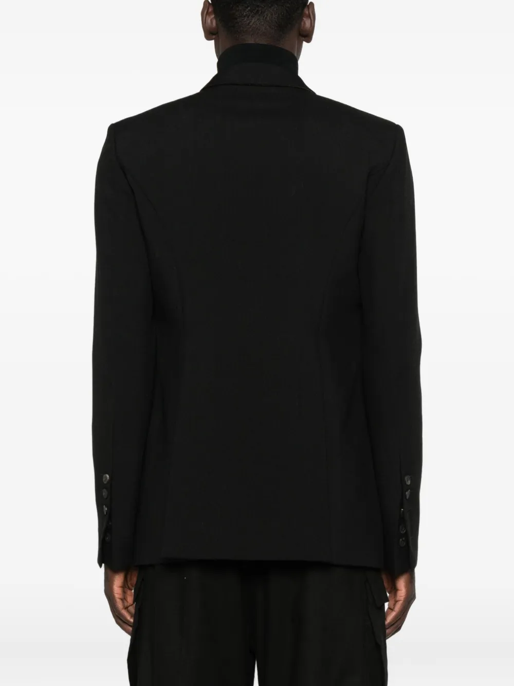 Rick Owens Single-breasted Blazer In Black