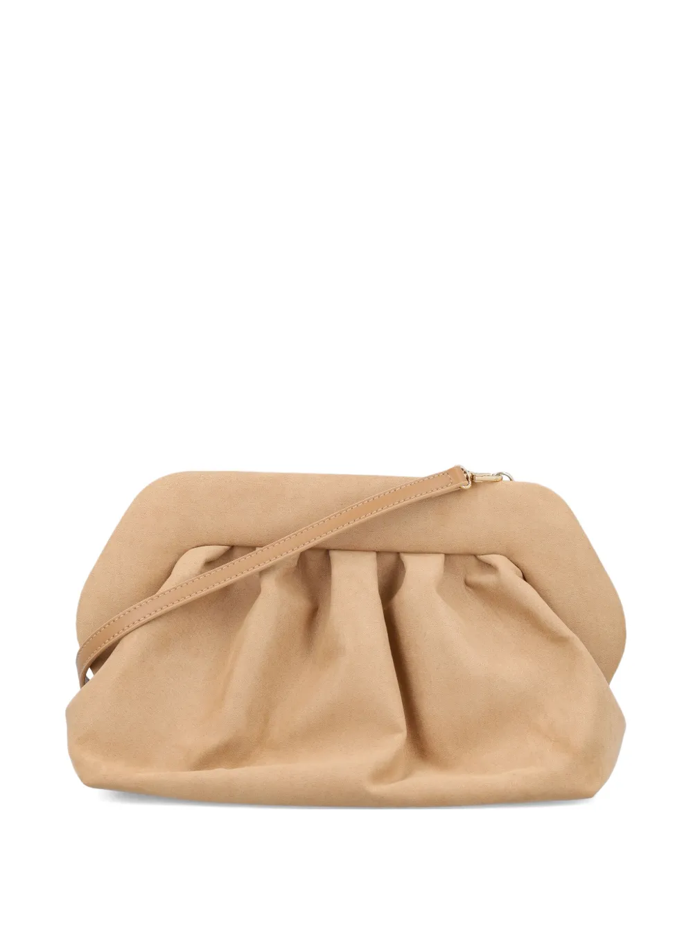 Themoirè Bios Pleated-frame Clutch Bag In Neutral