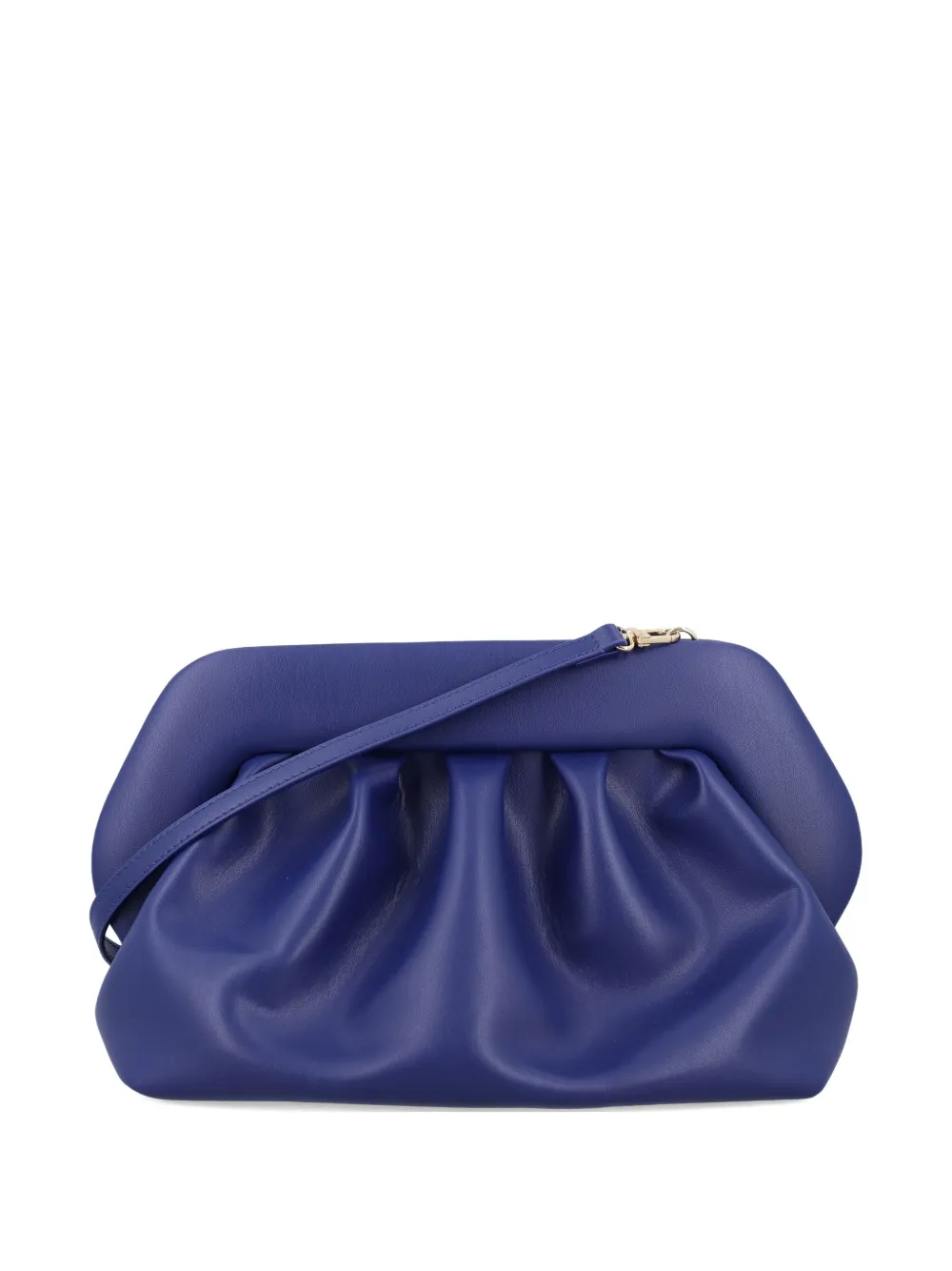 Themoirè Emera Pleated-clasp Clutch In Blue