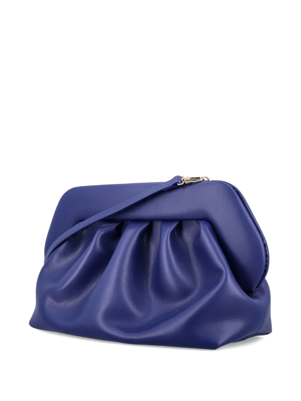 Themoirè Emera Pleated-clasp Clutch In Blue