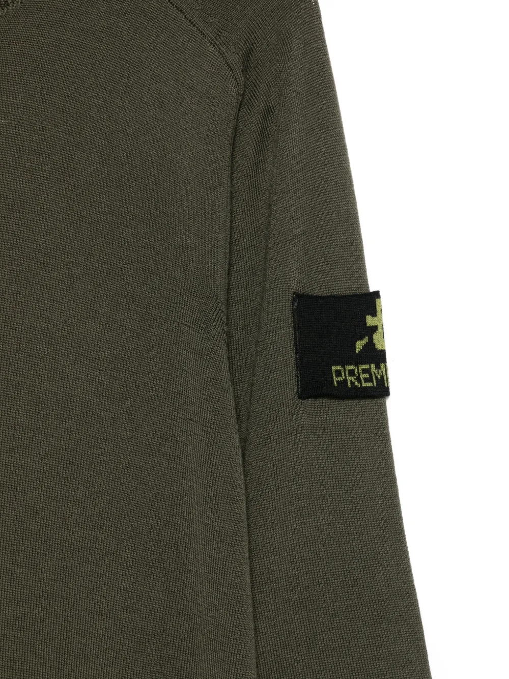 Premiata Sweater met logopatch Groen
