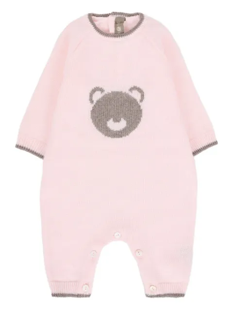 Little Bear romper con oso en intarsia
