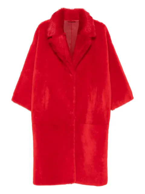 Liska fur-collar coat