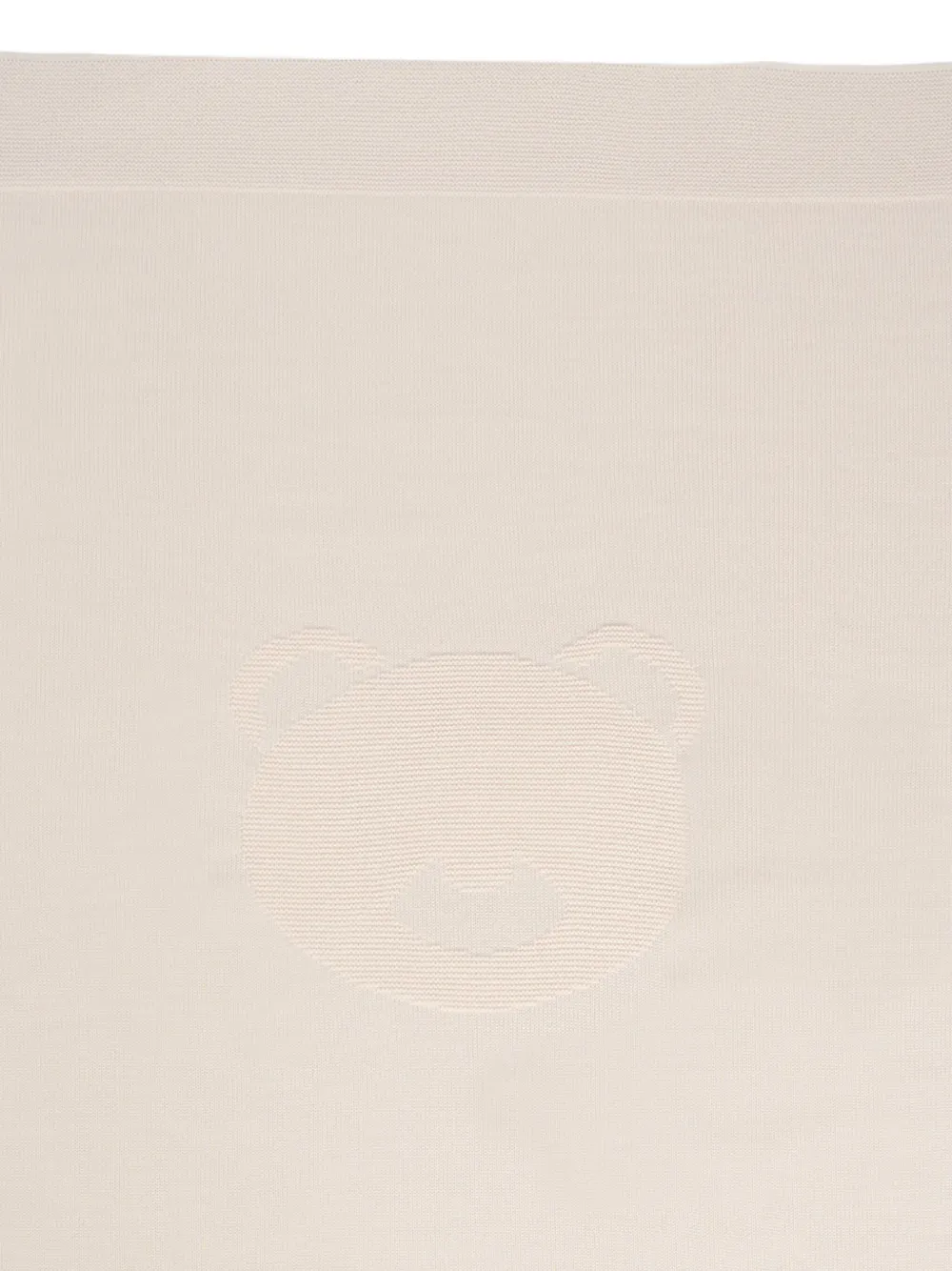 Little Bear Gebreide deken met beerprint Beige