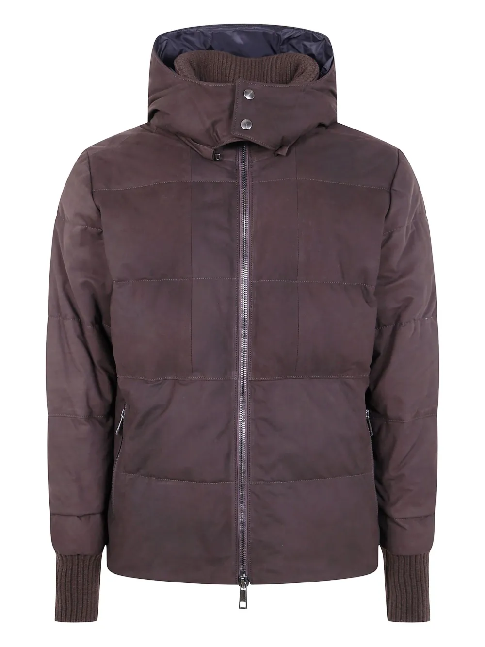 Giorgio Brato quilted hooded jacket | Brown | Image 1