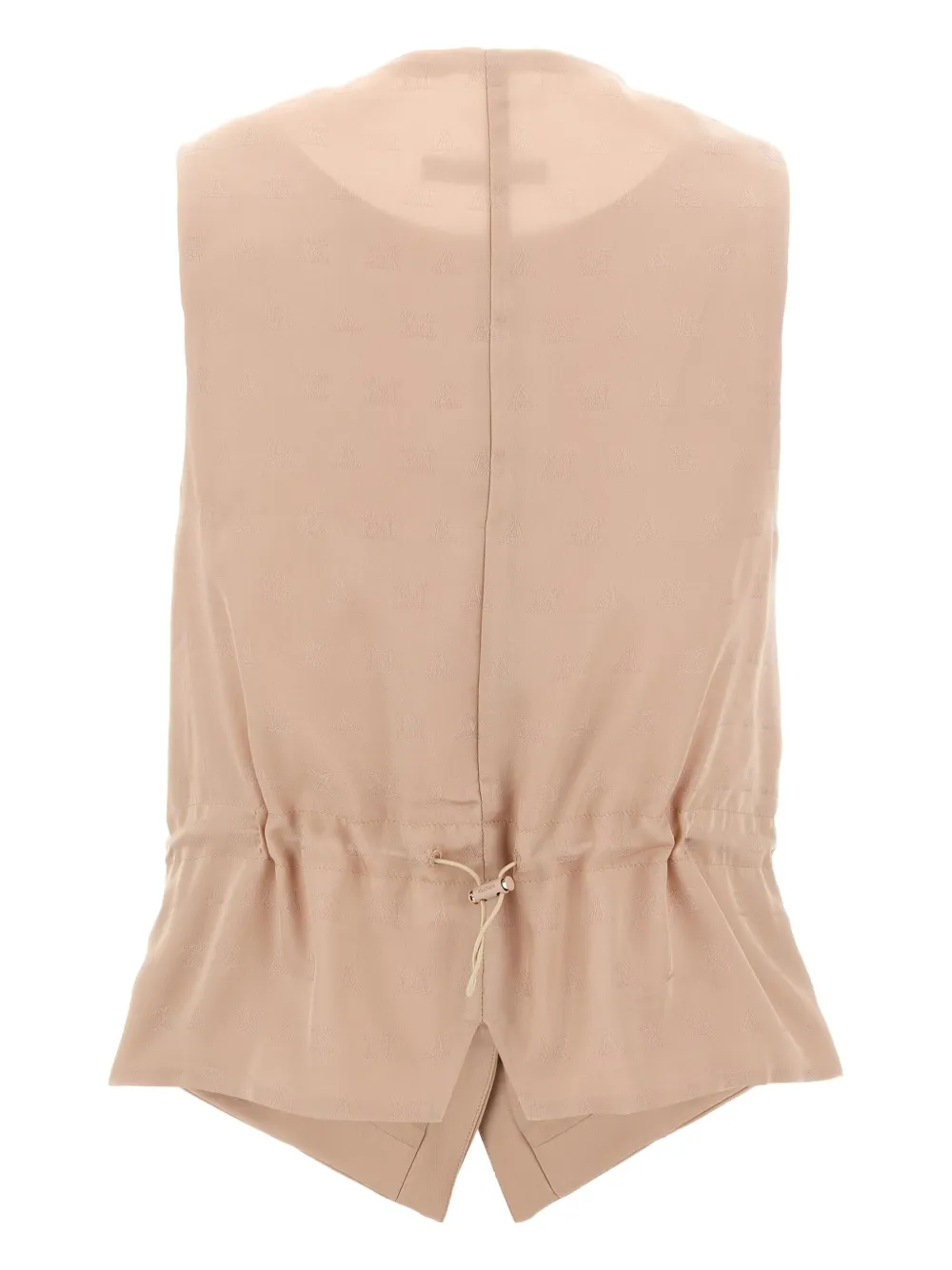 Max Mara Top met trekkoord en knoopsluiting Roze
