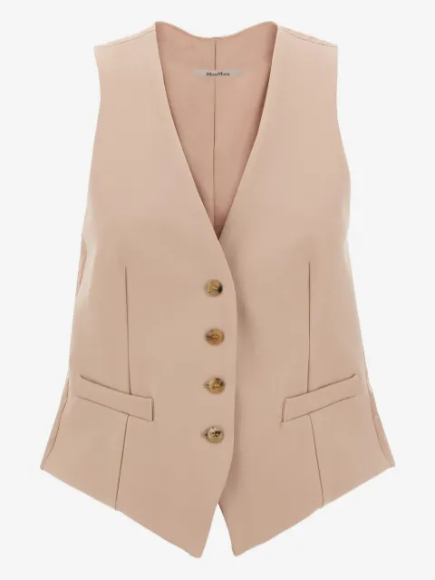 Max Mara chaleco con botones y cordones