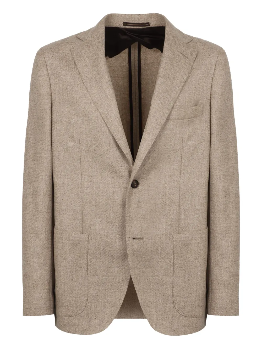 slowear Blazer met twee knopen en split Beige